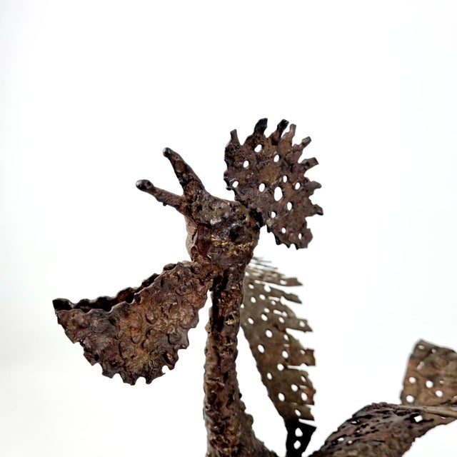 1960s Brutalist Metal Rooster Sculpture by Ivan Zajec, Yugoslavia, 1967 For Sale - Image 5 of 9