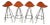 Onda Swivel Kitchen Stools by Jesús Gasca for Stua in Orange - Pair For Sale