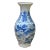 Chinese Blue White Porcelain Hexagon Fishes Graphic Small Vase - Set of 2 For Sale