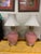 Pink 1980’s Pretty in Pink Glass Ginger Jar Lamp Pair For Sale - Image 8 of 9