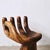 Carved Wooden Sculpture Chair in the Shape of a Hand, 1980s For Sale - Image 14 of 18