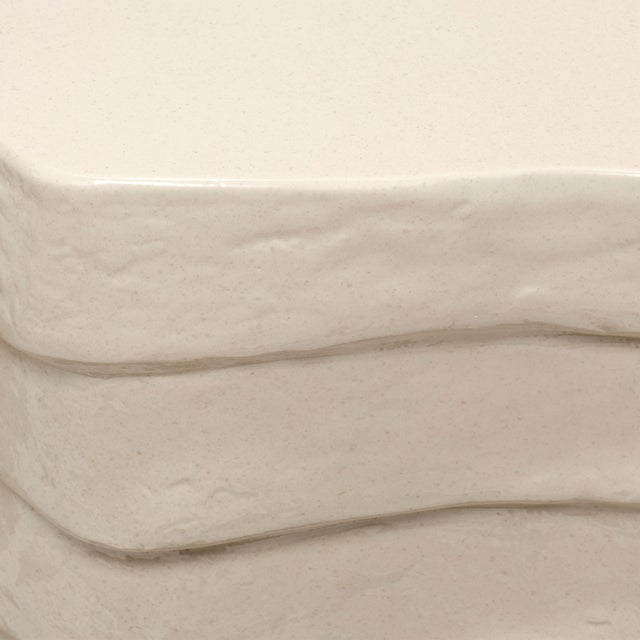 Jamie Young Strata Side Table, Cream For Sale - Image 4 of 6