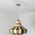 Ivory & Brown Ceramiy Trumpet Pendant Light, Denmark, 1970s For Sale - Image 13 of 18
