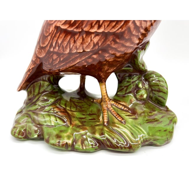 Mid 20th Century Charming Vintage Holland Mold Quail Figurines – Hand-Painted Majolica Style Birds - Cottagecore, English Country, Traditional, Lodge, Woodland For Sale - Image 5 of 13