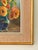 Mid 20th Century French Mid-Century Floral Still Life in Orange and Blues Oil on Board, Initialed, Dated 1957 For Sale - Image 5 of 13
