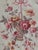 Antique 1920s French Cotton Curtain Panel, Pink and Brown Stripe With Florals For Sale - Image 9 of 15
