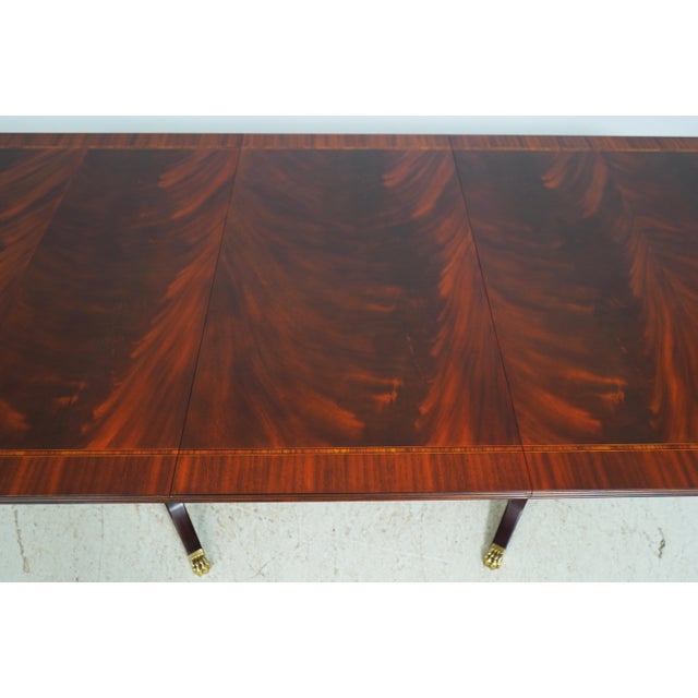 Henkel Harris Model 2276 Flame Mahogany Dining Room Table For Sale - Image 14 of 18
