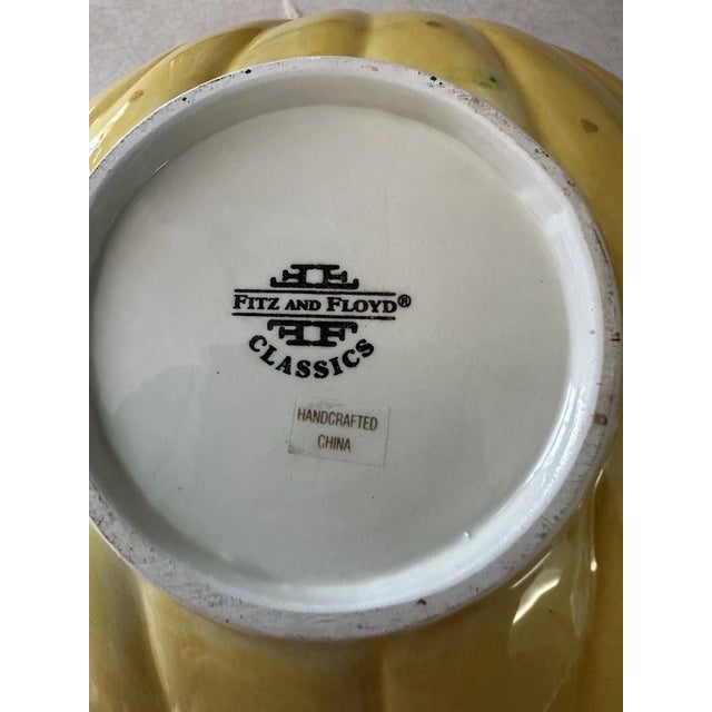 Mid-Century Modern Vintage Mid-Century Modern Fitz and Floyd Carioca Banana Earster Serving Platter Bowl For Sale - Image 3 of 4