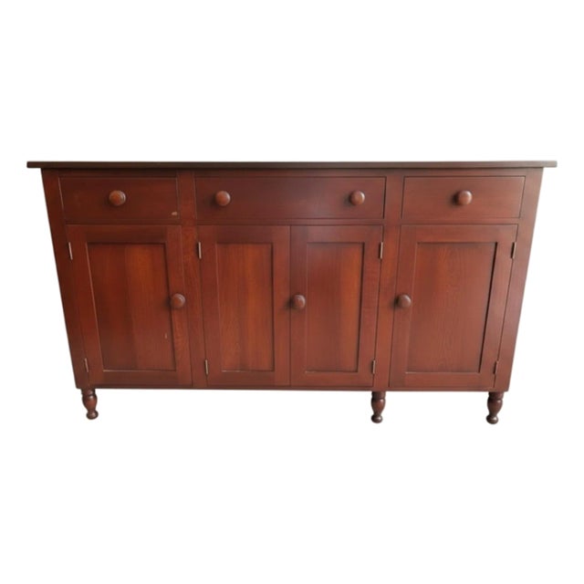 Tom Seely Solid Cherry Dining Buffet Sideboard For Sale