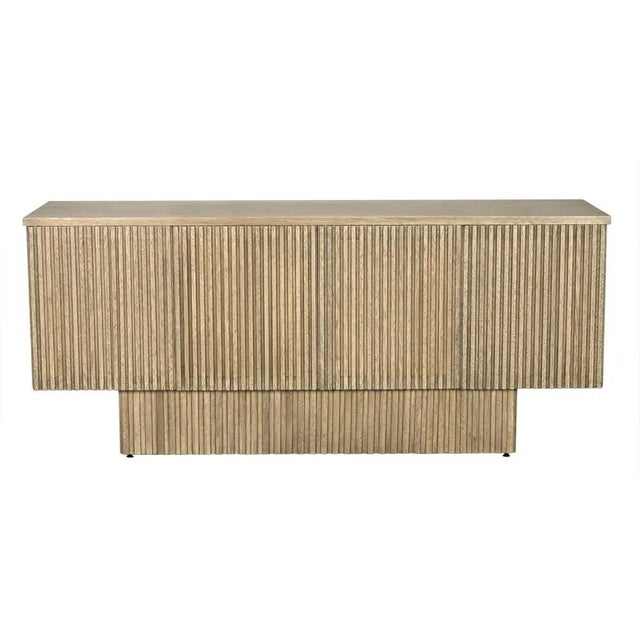 Crafted with precision, this sideboard boasts dimensions of 77.5 inches in width, 22 inches in depth, and 33.5 inches in...