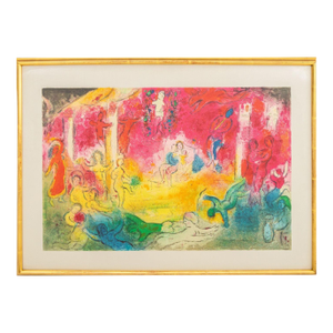 Marc Chagall "Temple Et Histoire De Bacchus", 1961
