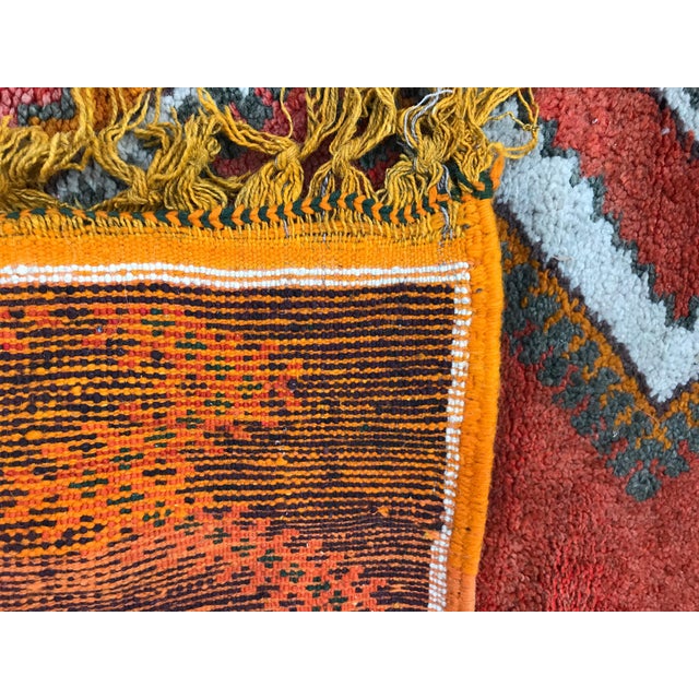 Long Vintage Moroccan Berbere Runner Rug, 1930s For Sale - Image 13 of 14