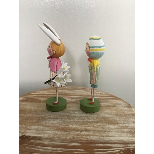 Hand Painted Figurines by Lori Mitchell for Esc Set of Two For Sale - Image 4 of 6