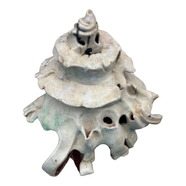 1990s Matthew Burton Ceramic Seashell Sculpture For Sale