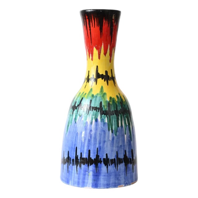 Multicolour Italian Vase from Fratelli Fanciullacci, 1960s For Sale