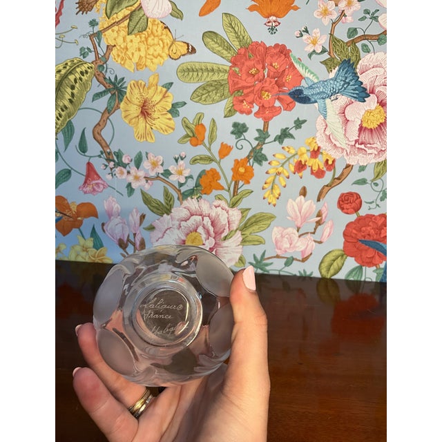 Glass Mid 20th Century Lalique Bud Vase For Sale - Image 7 of 7