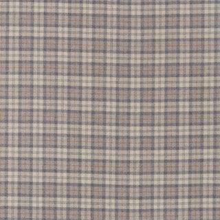 Sanderson Fenton Check Fabric in Grey/Cinnamon For Sale