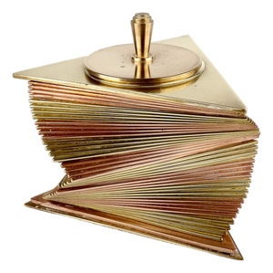 Art Deco Copper and Brass Box in the style of John Otar, 1930s
