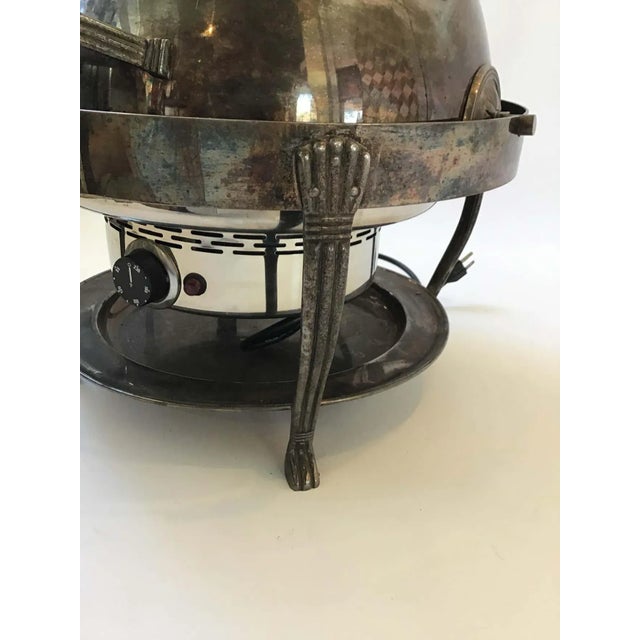 Large Silver Plate Chafing Dishes - A Pair For Sale - Image 10 of 13
