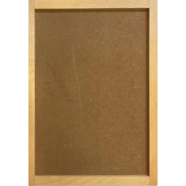 Jean Krille, Landscape 123, Oil on Masonite, 1979 For Sale - Image 9 of 10
