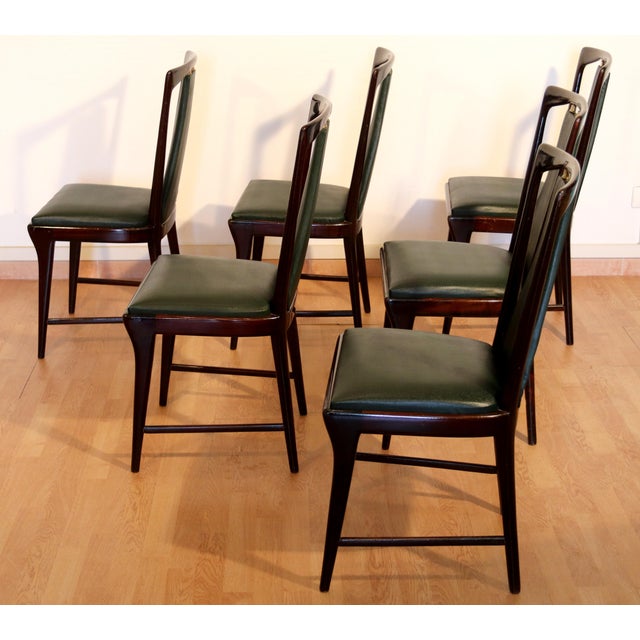 Mid-Century Modern Mid-Century Modern Chairs by Osvaldo Borsani, Italy, 1950s, Set of 6 For Sale - Image 3 of 15
