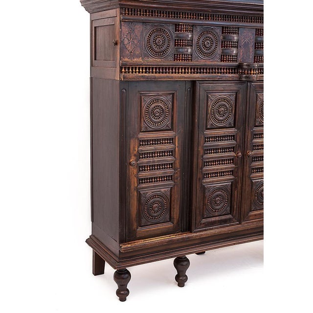 Neo-Breton Buffet in Oak, 1880s For Sale - Image 12 of 16