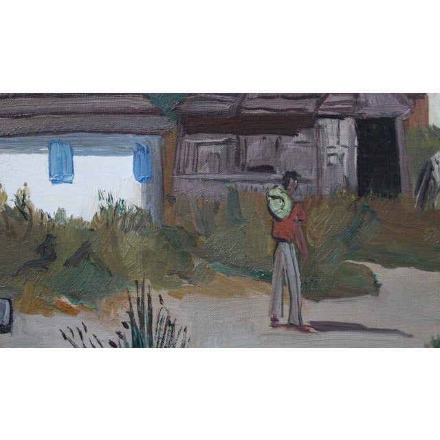 Yves Brayer, Cabins in the Camargue, 1950s, Painting, Framed For Sale - Image 10 of 18