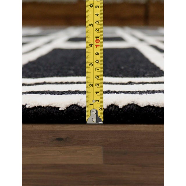 Pasargad Home Edgy Black Area Rug, 8' 9'' X 11' 9'' For Sale - Image 4 of 5
