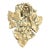 Antique Early 20th Century Brass Grape Cluster & Leaf Door Knocker For Sale