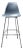 Grey Eames Molded Plastic Bar Stool, Herman Miller For Sale