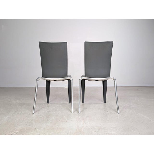 Metal Louis 20 Chairs by Philippe Starck for Vitra, 1990s, Set of 2 For Sale - Image 7 of 11