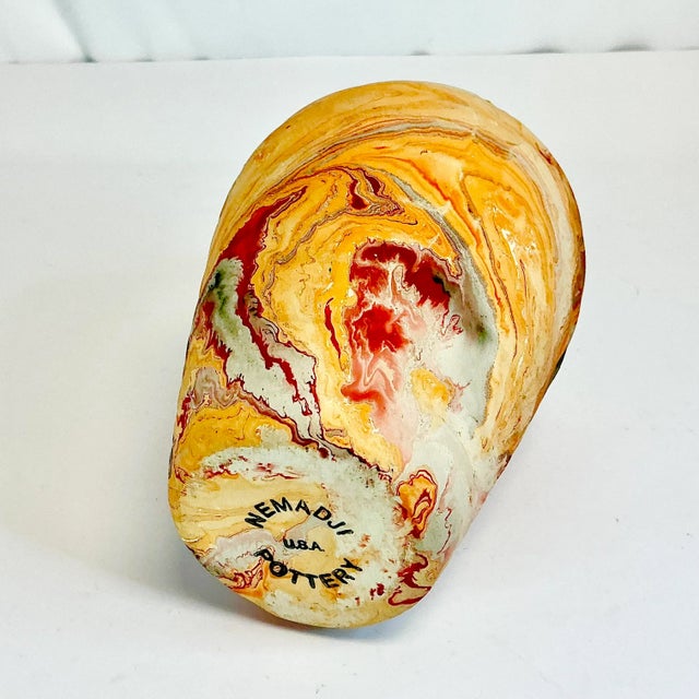 1970s Vintage Americana Southwestern Boho Chic Nemadji Studio Pottery Vase For Sale - Image 10 of 11