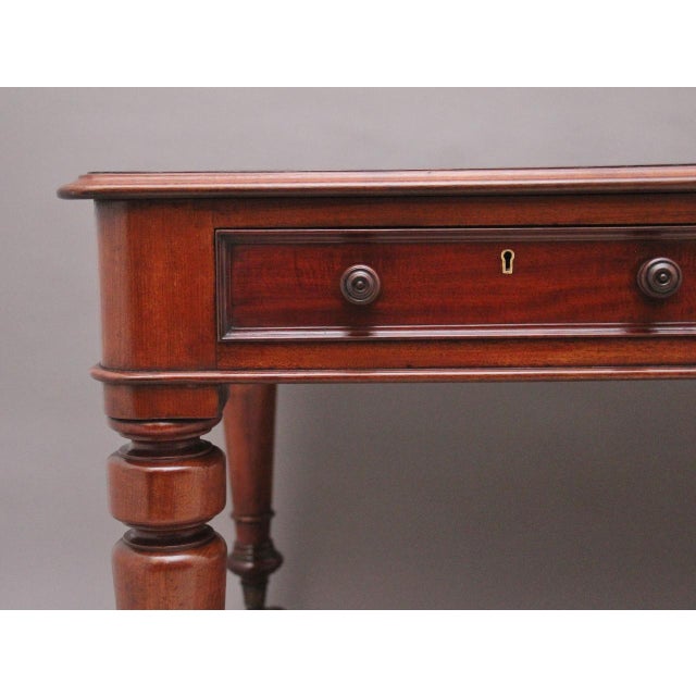Mid 19th Century Antique Mahogany Partners Writing Table, 1840s For Sale - Image 5 of 11