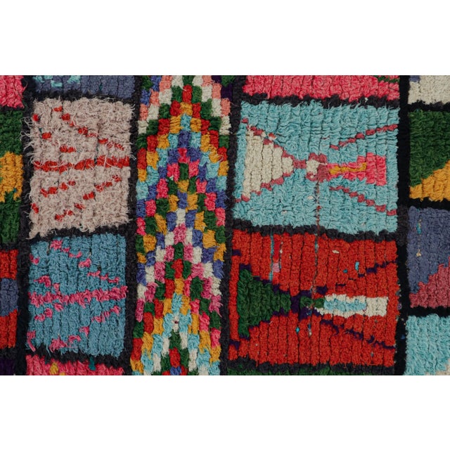 1950s Vintage Azilal Moroccan Style Rug, With Geometric Patterns From Rug & Kilim For Sale - Image 5 of 7