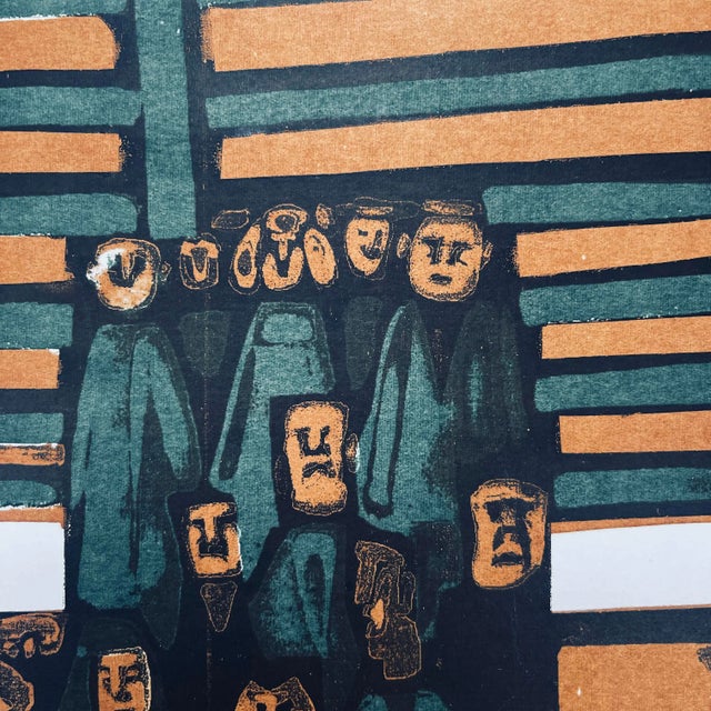 1960s Abstract Figurative Artist's Proof Signed and Numbered Print For Sale - Image 4 of 13