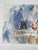 Early 20th century watercolor on two sketchbook sheets mixed media watercolor and oil pastel still life with flowers by...