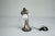 1960s Silver Vermeil Figural Table Lamp with Opaline Glass, Italy, 1960s For Sale - Image 5 of 11