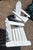 Pair of White Painted Adirondack Chairs -Pair For Sale In Los Angeles - Image 6 of 8