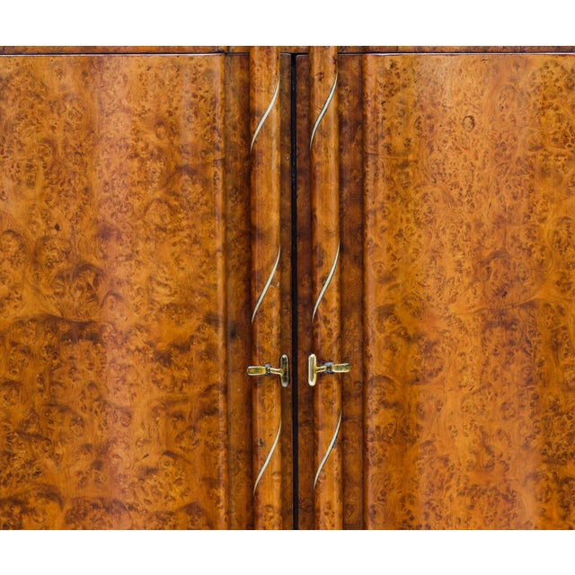 1930s Fine Art Deco Amboyna Burr Table Top Cabinet, 1930s For Sale - Image 5 of 16