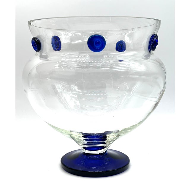 Kantharos Centerpiece with Blue Studs by Borek Sipek for Ajeto, 1990s For Sale - Image 13 of 13