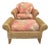 Vintage Henry Link Wicker Lounge Chair & Ottoman For Sale