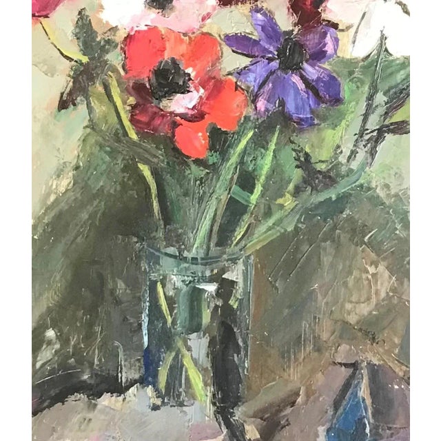 Benjamin Vautier, Bouquet, Oil on Wood, 1967 For Sale - Image 6 of 10