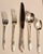 Mid 20th Century Twelve Complete Five Piece Placesettings Plus Extras Nouveau Orchid Silverplate Flatware- Set of 77 For Sale - Image 5 of 14