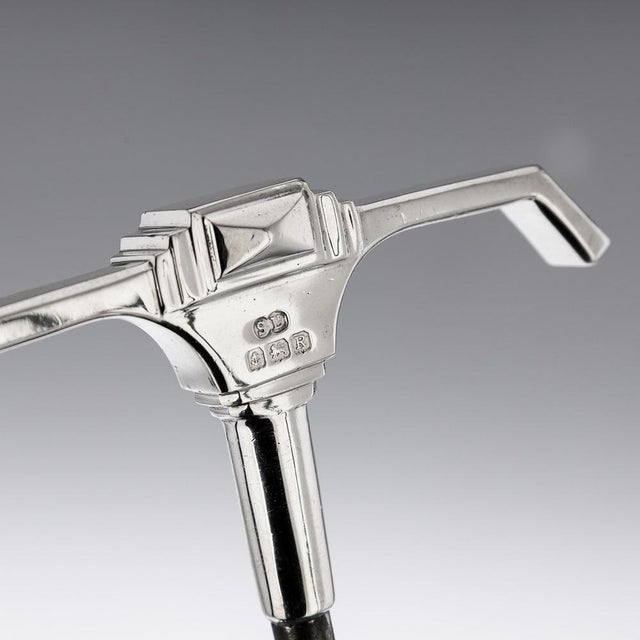 1940s 20th Century English Silver Wine Corkscrew & Bottle Opener, 1941, Set of 2 For Sale - Image 5 of 13