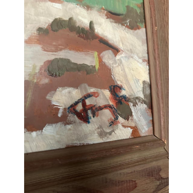 Frans Lundberg, Coastal Village, 1950s, Oil on Panel, Framed For Sale - Image 12 of 18