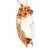Transparent Walter Bauscher 14k Gold, Rock Crystal, Garnet, and Diamond Figural Face Pendant For Sale - Image 8 of 14
