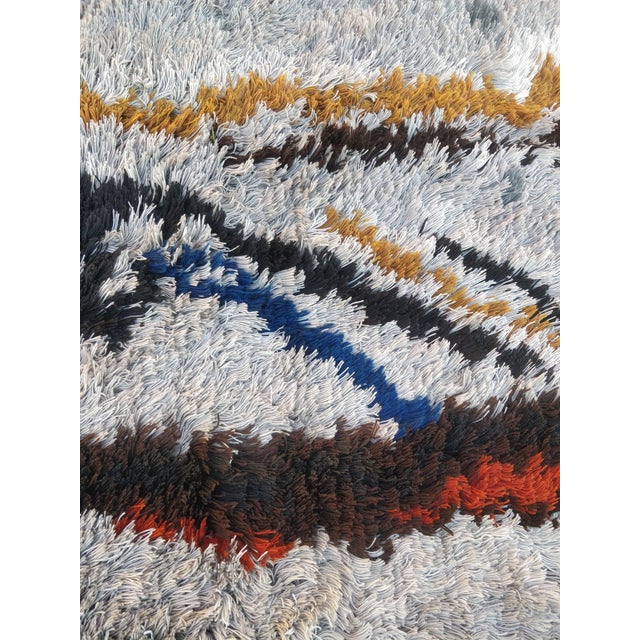 Scandinavian Modern Hand-Knotted Rug, 1970s For Sale - Image 15 of 16