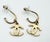 Chanel Chanel Gold CC Crystal Moscova Hoop Piercing Earrings, A Pair For Sale - Image 4 of 5