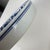 Ceramic Serving Platters in White and Blue Floral Pattern with Woven Wicker Mount, 1980, Set of 6 For Sale - Image 6 of 18