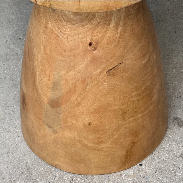 Side Table in Mango Wood, 1980s For Sale - Image 15 of 18